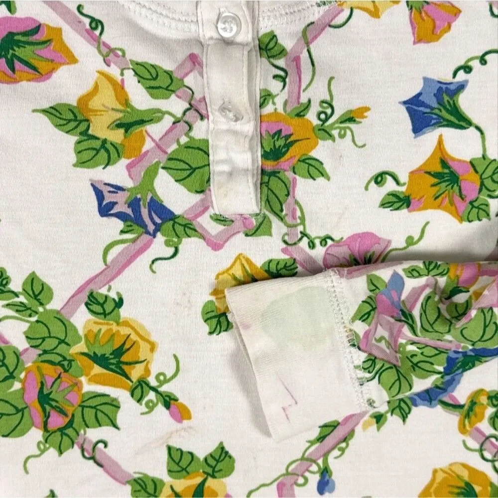 The Beaufort Bonnet Company Floral Pajama Set Pima Cotton PJ Soft Size 4T
